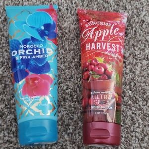Set of 2 bath and body works body creams